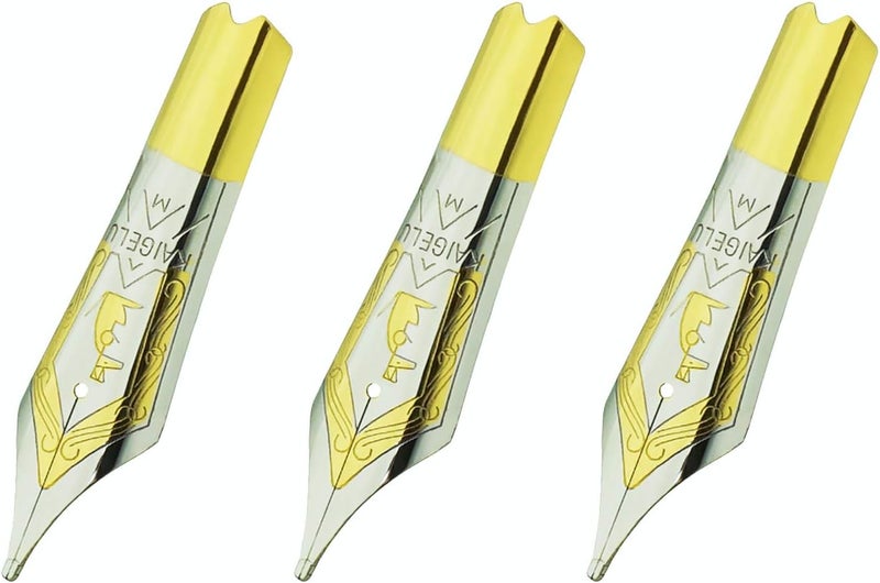 erofa 3 PCS Kaigelu Fountain Pen Nibs Spare Medium Nib, #6 Size - Image 2